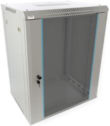 Pulsar RWA1564-G 19" 15U 600x450 fali rack szekrény; lapraszerelt; szürke; könnyített kialakítás (RWA1564-G) - digipont