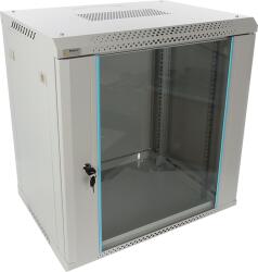 Pulsar RWA1264-G 19" 12U 600x450 fali rack szekrény; lapraszerelt; szürke; könnyített kialakítás (RWA1264-G) - digipont