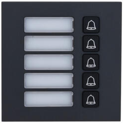 Dahua VTO4202FB-MB5 Társasházi IP video-kaputelefon kültéri 5 lakásos modulegység (VTO4202FB-MB5)