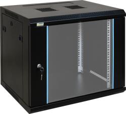 Pulsar RW964 19" 9U 600x450 fali rack szekrény; készre szerelt; fekete (RW964) - digipont