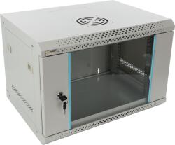 Pulsar RWA654-G 19" 6U 540x400 fali rack szekrény; lapraszerelt; szürke; könnyített kialakítás (RWA654-G) - digipont