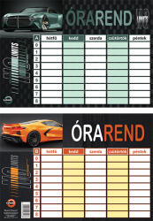 T-Creativ Órarend Nagy Sportcars 16, 5X23, 5 cm (N13048TSC)