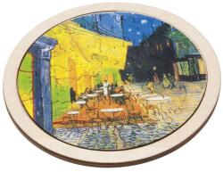 Fridolin Puzzle arta rotund din lemn Cafe de Nuit, Fridolin (Fr_11181)