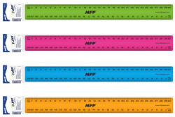  MFP Vonalzó 30 cm Műanyag Vegyes Színek (MFP5310111)