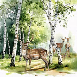  Ti-Flair Szalvéta 33 x 33 cm 3 Rétegű 20 Lap/Csomag Birch Forest (AAF001)