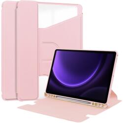  CRYSTAL FLEXI husă tip carte pentru Samsung Galaxy Tab S9 FE / Tab S10 FE / Tab S10 Lite roz