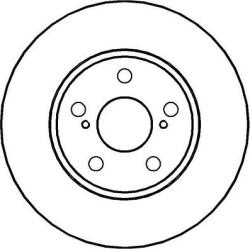 LPR Frana disc Disc frana LPR T2691V - compatibil Toyota, Lexus (LPRT2691V)