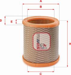Sofima Filtru aer Sofima S 7258 A - compatibil Peugeot, Citroën - Sofima-S 7258 A (SOFIMAS7258A)