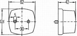 Hella Lumini Iluminare de pozitie, Demarcare, Piese Hella 2PF 004 081-001 (HELLA2PF004081001)