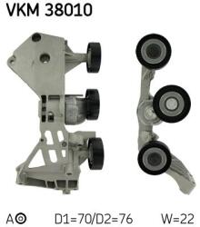 SKF Szíjfeszítő, hosszbordás szíj SKF VKM 38010 for MERCEDES-BENZ (VKM 38010)