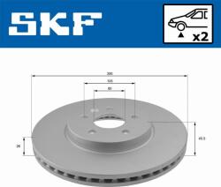 SKF Frana disc Disc frana SKF VKBD 80221 V2 (SKFVKBD80221V2)