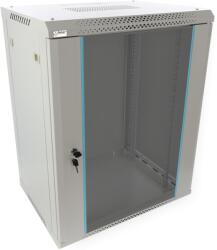 Pulsar RWA1564-G 19" 15U 600x450 fali rack szekrény; lapraszerelt; szürke; könnyített kialakítás (RWA1564-G) - hik-online