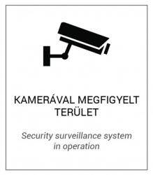 Nestron EGYÉB GYÁRTÓ FM-01 Magyar és angol nyelvű figyelmeztető matrica: "Kamerával megfigyelt terület"; 175 (FM-01)