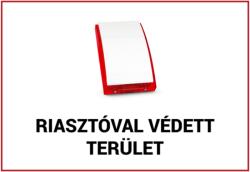 Nestron EGYÉB GYÁRTÓ FTB-RVT01 Műanyag figyelmeztető tábla: "Riasztóval védett terület"; 210x300x1 mm (FTB-RVT01) - hik-online