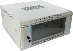 Pulsar RWA466-G 19" 4U 600x600 fali rack szekrény; lapraszerelt; szürke; könnyített kialakítás (RWA466-G) - hik-online