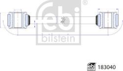 FEBI Bilstein Stabilizare, Rigidizare Bieleta antiruliu FEBI Bilstein 183040 (FEBIBILSTEIN183040)