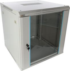 Pulsar RWA1266-G 19" 12U 600x600 fali rack szekrény; lapraszerelt; szürke; könnyített kialakítás (RWA1266-G) - hik-online