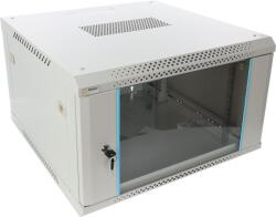 Pulsar RWA666-G 19" 6U 600x600 fali rack szekrény; lapraszerelt; szürke; könnyített kialakítás (RWA666-G) - hik-online