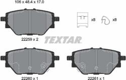 TEXTAR Set placute frana TEXTAR 2225901 (2225901)