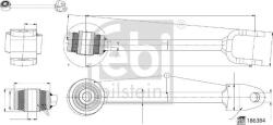FEBI Bilstein Stabilizare, Rigidizare Bieleta antiruliu FEBI Bilstein 186384 (FEBIBILSTEIN186384)