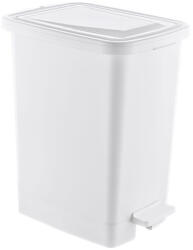 Özer Plastik Slim Műanyag pedálos szemetes, fehér, 25L - klin