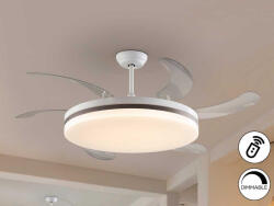 Schuller ventilátor VENTO - MAXI FEKETE FEHÉR/BRONZ VENTILÁTOR DIMM 168434 matt fehér Ø80cm mag 55cm (168434)