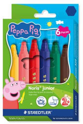 STAEDTLER Filctoll készlet, 2, 5 mm, kimosható, jumbo, STAEDTLER „Noris® junior 329, Peppa malac, 6 szín (TS329C6L1) - officepantry