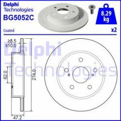 Delphi Frana disc Disc frana Delphi BG5052C - compatibil Suzuki, Toyota (DELPHIBG5052C)