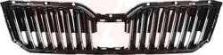 Van Wezel Elemente caroserie, Aripa, Bara protectie Partea frontala, Grila radiator Van Wezel 7638514 - compatibil Skoda - Van Wezel (VANWEZEL7638514)