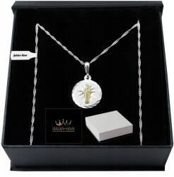 Golden Haus Ezüst Lánc Medál Nyaklánc 925 Ajándék Áldozás Keresztelő Gravírozás