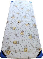  Gumifüles ovis lepedő - 55x130 cm / Fehér alapon Alvó Maci mintás