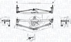 Magneti Marelli Parghie antrenare stergator parbriz Magneti Marelli 085570190010 - compatibil Audi, Vw, Seat, Skoda - Magneti Marelli (MAGNETIMARELLI085570190010)