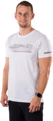 Northfinder Tricou turistic bărbătesc din organic cotton - AMAD white (108605-377-106)