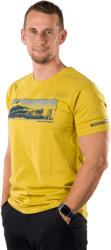 Northfinder Tricou de drumeție pentru bărbați din bumbac organic - BARTOLOM mustard (108608-520-102)