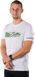 Northfinder Tricou bărbați din bumbac organic, croială regular BARTO white (108606-377-102)