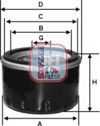 Sofima Filtru ulei Sofima S 3650 R - compatibil Opel, Chevrolet, Vauxhall - Sofima-S 3650 R (SOFIMAS3650R)