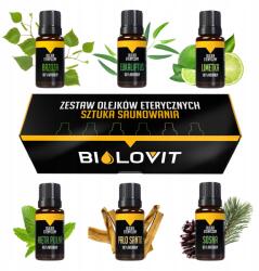 Bilovit Palo Santo Nyírfa Szauna Illóolaj Szett Ajándék MIX 6x 10ml (OET-ZES-04)