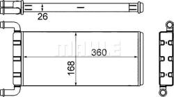 Mahle Schimbator de caldura habitaclu Mahle AH 241 000S - compatibil Mercedes, Vw - MAHLE-AH 241 000S (MAHLEAH241000S)