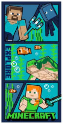  Minecraft Explore fürdőlepedő, strand törölköző 70x140cm (Fast Dry) (AYM451120) - oliviashop
