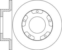 Delphi Frana disc Disc frana Delphi BG4784C (DELPHIBG4784C)