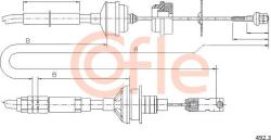 Cofle Comanda ambreiaj Cablu ambreiaj Cofle 492.3 - compatibil Peugeot, Citroën, Fiat, Lancia (COFLE4923)