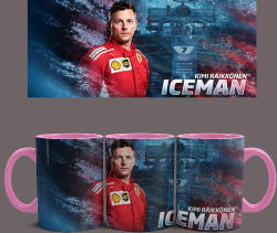  Kimi Raikkonen Iceman bögre (Rózsaszín)