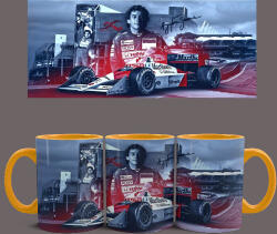  Ayrton Senna bögre (Narancssárga)