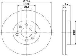 MTR Frana disc Disc frana MTR 12108520 - compatibil Renault, Dacia (MTR12108520)