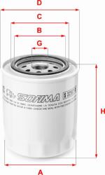 Sofima Filtru ulei Sofima S 3297 R - compatibil Land - Sofima-S 3297 R (SOFIMAS3297R)