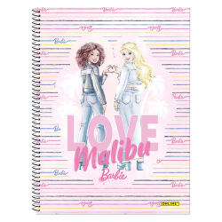  Spirálfüzet Online Barbie Malibu, Pink A/4 80 lapos kockás vegyes (PAP1112-1313)