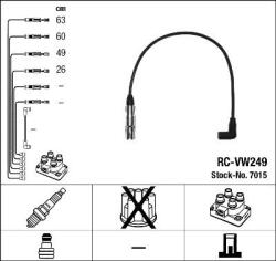 NGK Cablu aprindere, piese racordare NGK 7015 (NGK7015)