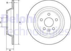 Delphi Frana disc Disc frana Delphi BG4804C - compatibil Ford (DELPHIBG4804C)