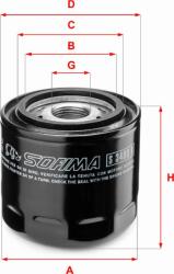 Sofima Filtru ulei Sofima S 3480 R (SOFIMAS3480R)