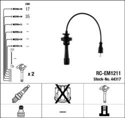NGK Cablu aprindere, piese racordare NGK 44317 - compatibil Mitsubishi (NGK44317)